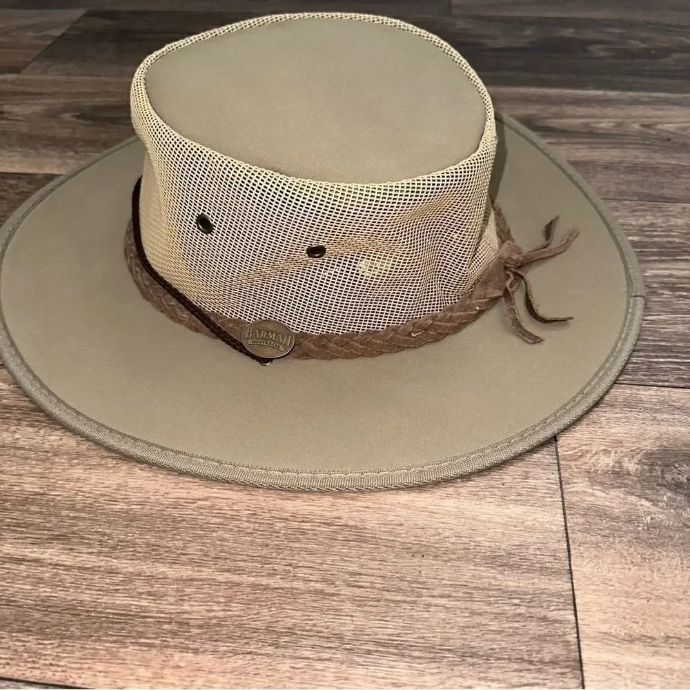 Barmah Hats Canvas Drover Hat  1057 cream